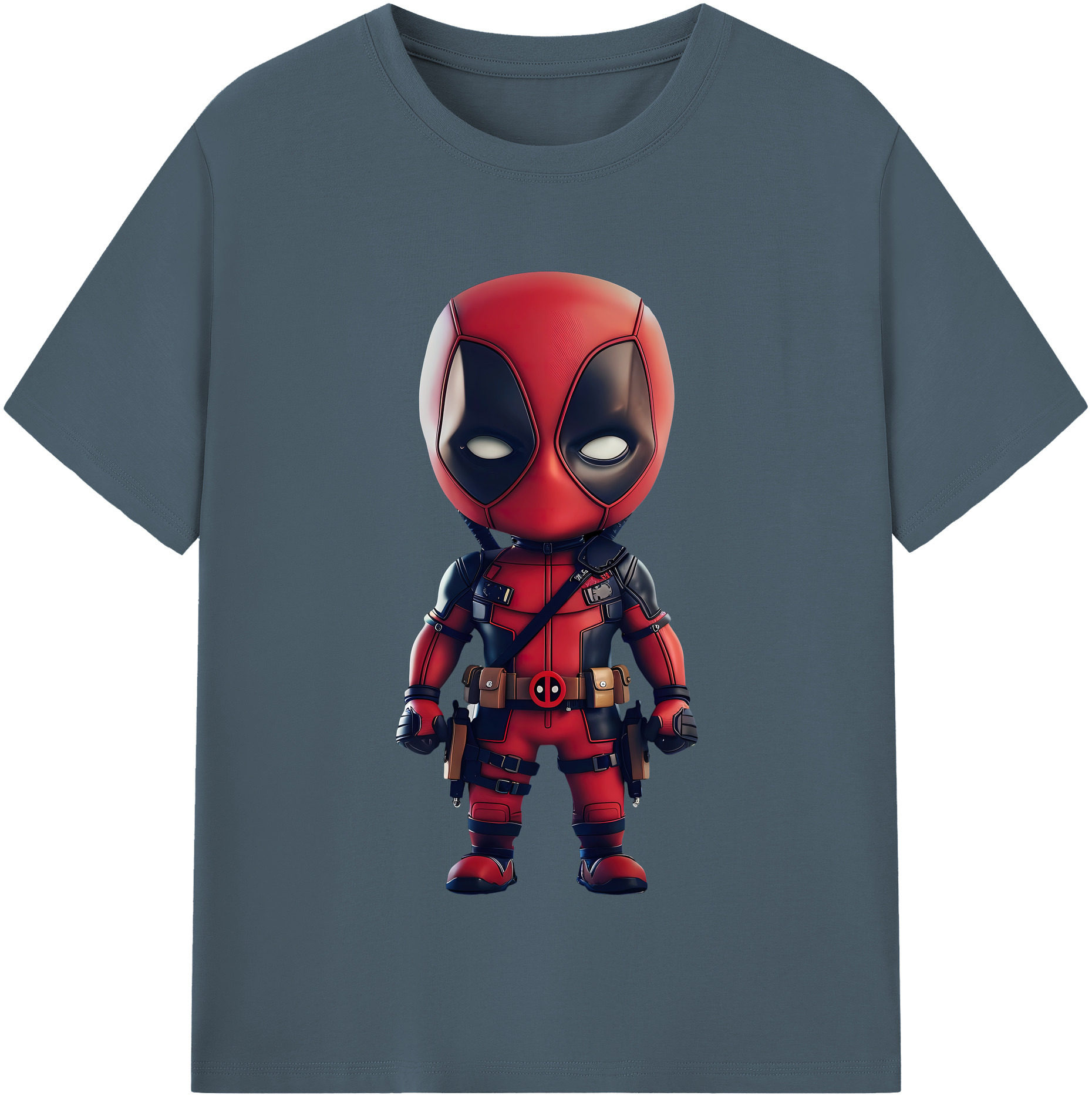 （画像用） Deadpool デッドプール 綿100％半袖Tシャツ（フロントプリント）